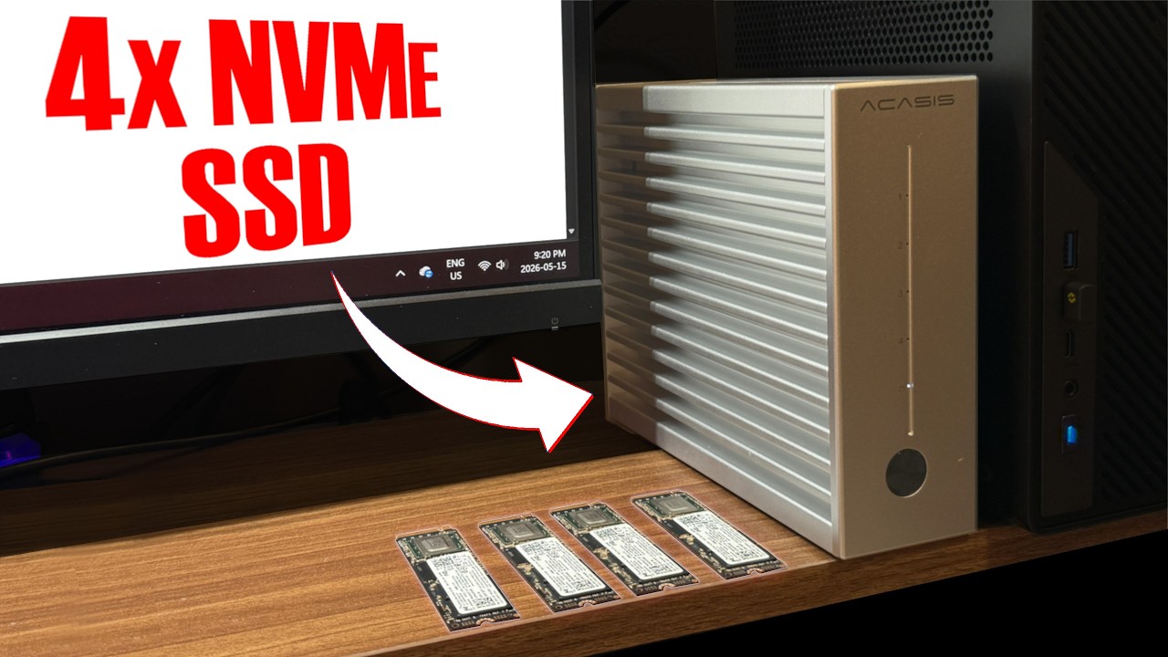 RED ALERT PRICING! – ACASIS TB504 80Gb 4x NVMe Dock Review
