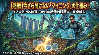 【超図解】今さら聞けない「マイニング」の仕組み！PoWとPoSの違いからAI時代の課題まで完全解説