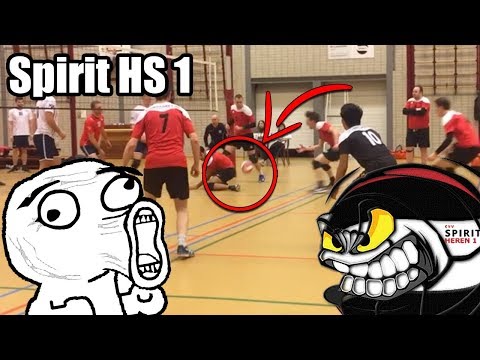 Volleybalwedstrijd: Spirit HS 1 - De Burgst HS 2