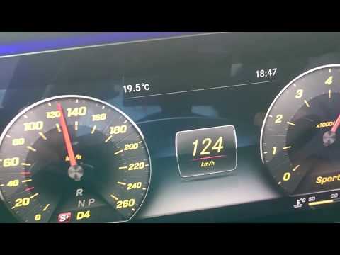 2017 Mercedes E 300 AMG 245 PS 0-180 km/h Acceleration