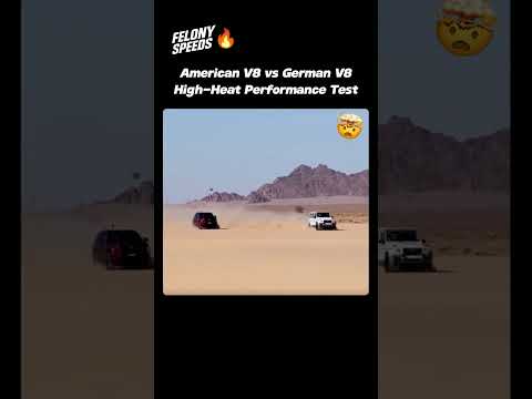 American V8 vs German V8: Desert Test