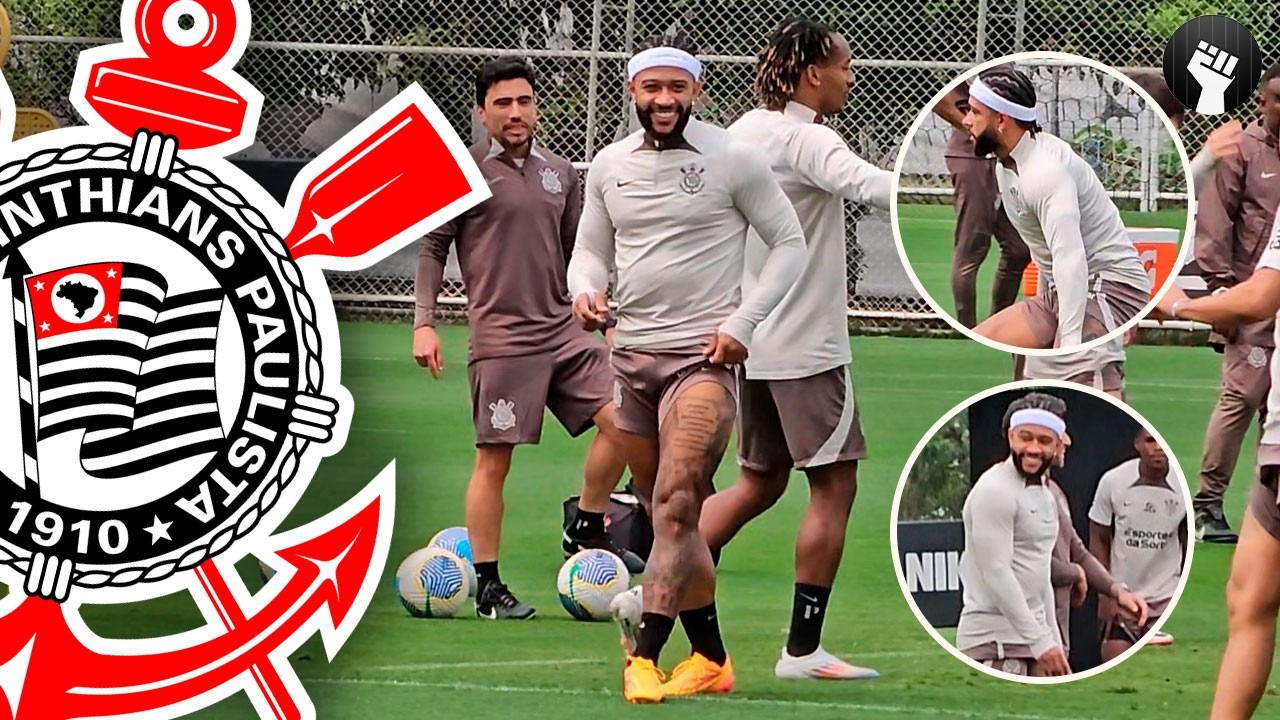 TODOS OS PASSOS DE MEMPHIS DEPAY NO TREINO ABERTO NO CT DO CORINTHIANS