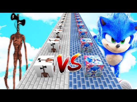 SİREN KAFA ŞANS BLOK VS SONİC ŞANS BLOK - Minecraft