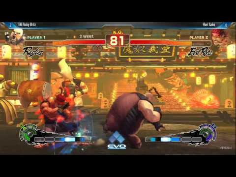 [EVO 2014 USFIV Top 8] EG Ricky Ortiz (Rufus) vs Hori Sako (Evil Ryu)