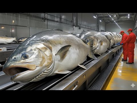 Inside the Fish Factory: How Millions of Salmon Fillets Are Processed ( Full Process )