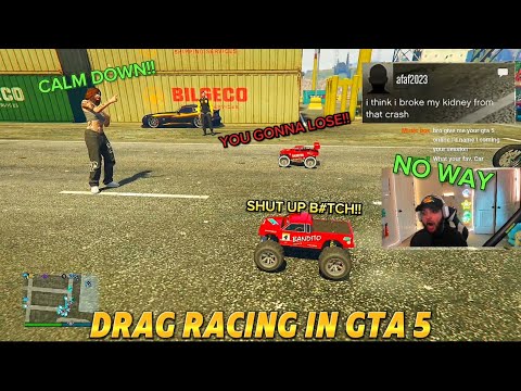 DRAG RACING In Gta 5 (This Was So Funny😂)
