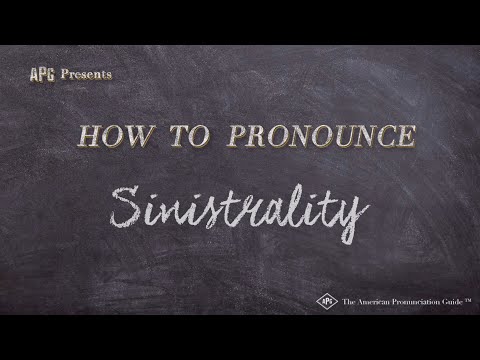 How to Pronounce Sinistrality (Real Life Examples!)