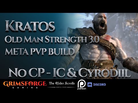 ESO "Kratos" Meta Stamina Build for NO CP Cyrodiil & Imperial City. (Old Man Strength 3.0) #NoProc