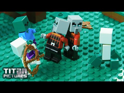 Lego Minecraft - Clan Wars | Villager vs Pillager | Episode 2 - Bad Guys Close In