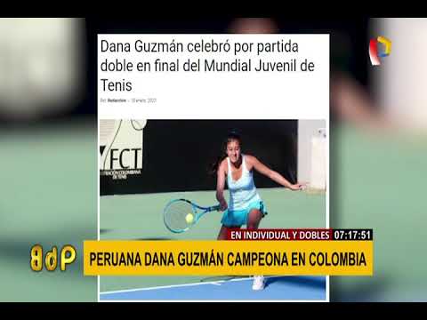 Dana Guzmán: peruana ganó títulos de singles y dobles en Mundial de Tenis