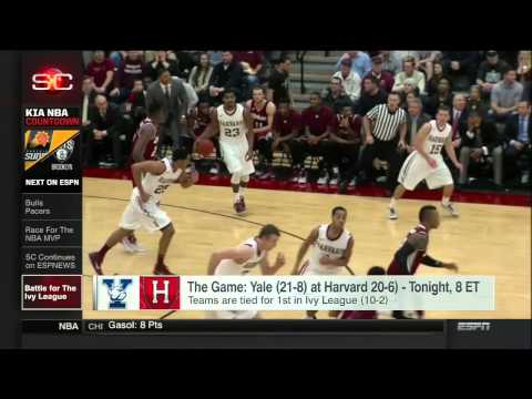 Harvard/Yale Basketball Feature on ESPN SportsCenter - Clip 2