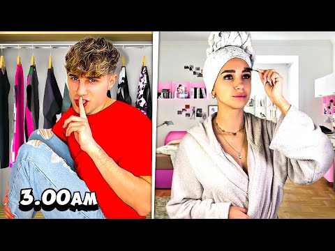 I SPENT THE NIGHT AT MY GIRLFRIEND'S HOUSE!