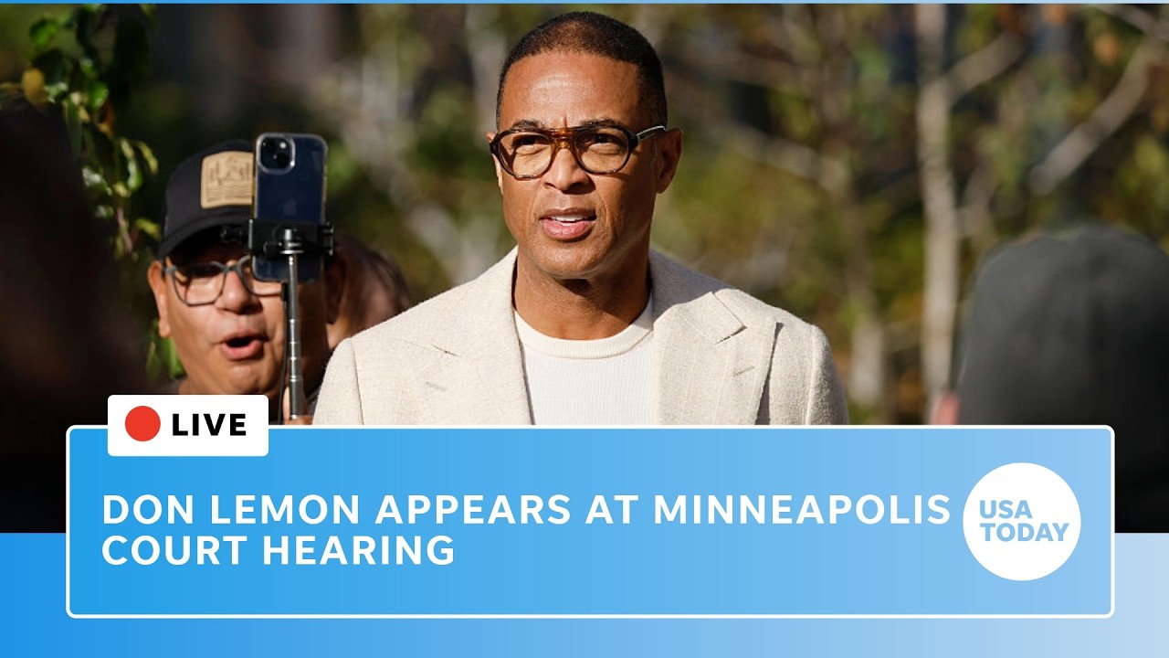 Outside Minnesota court where Don Lemon expected to appear