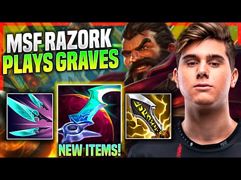 RAZORK PICKS GRAVES WITH NEW ITEM ECLIPSE! - MSF Razork Plays Graves JUNGLE vs Ekko! | Preseason 11