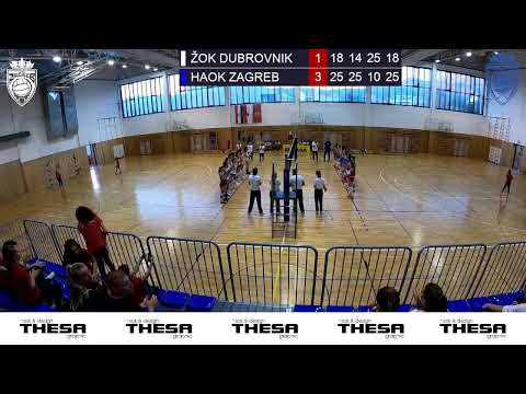 ŽOK DUBROVNIK – HAOK ZAGREB  PRVA HRVATSKA ODBOJKAŠKA LIGA – seniorke, 4. kolo
