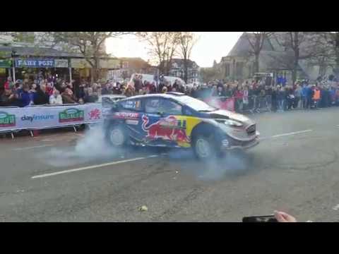 WRC Wales Rally GB 2017 - Ogier and Evans Donuts