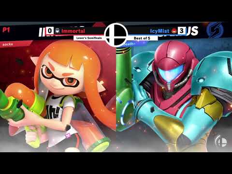 sammm (Inkling) and KAO (R.O.B.) vs IcyMist (Samus) - Loser's + Grand Finals - Fries on a Salad #52