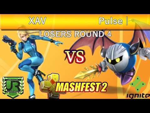 Mashfest 2 Singles  LOSERS ROUND 4 - XAV (Zero Suit Samus) vs Pulse | TECHnology (Meta Knight)