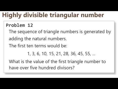 Project Euler: Problem 12 (C/C++)
