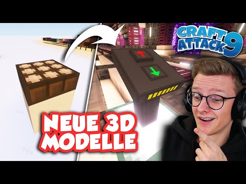 NEUE Custom 3D Modelle & Post Anschluss! - CraftAttack 9! #76