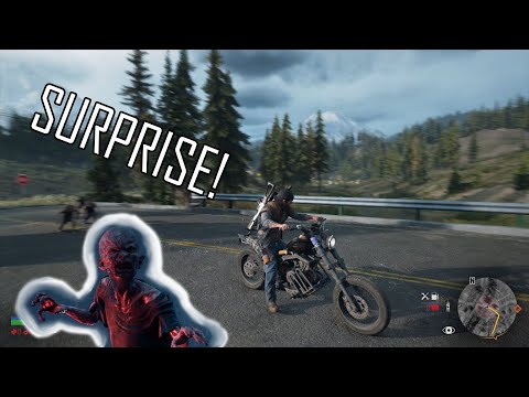 Days Gone (PS5) 4K 60FPS - Getting attacked by a group of Newts - You can pet the dog, it won't bite