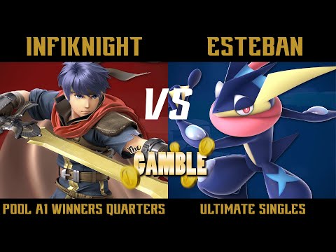 The Gamble Pool A1 Winners Quarter Finals - Infiknight (Ike) vs. Esteban (Greninja) - SSBU