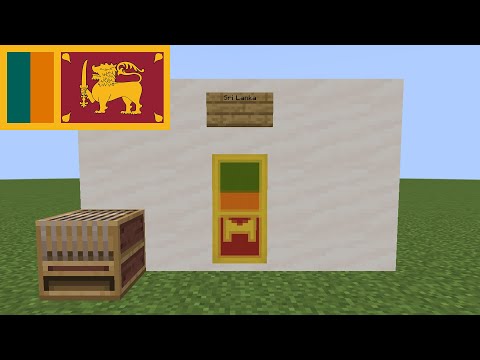 How to Make Sri Lanka's Flag in Minecraft
