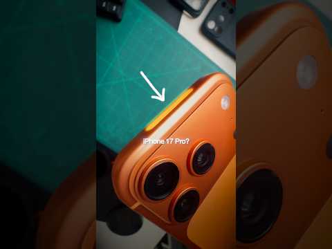 Weird top bar on the iPhone 17 Pro?