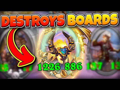 Making a Huge Golden Windfury Cleave! | Hearthstone Battlegrounds