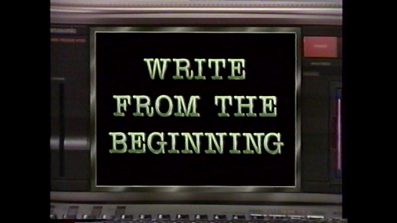 Write From the Beginning - Panasonic Word Processor Guide (KX-W1500, KX-W1505, KX-W1505A, KX-W1510)
