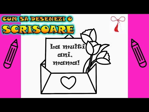 8 MARTIE | Cum Sa Desenezi O SCRISOARE DE ZIUA MAMEI | Deseneaza Singur  | Invata Usor sa Desenezi