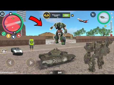 Rope Hero: Vice Town (Transformer Tank Fight Army Robot) Huge Robots War zone  - Android Gameplay HD