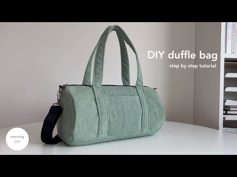DIY duffle bag | How to make traveler bag/boston bag