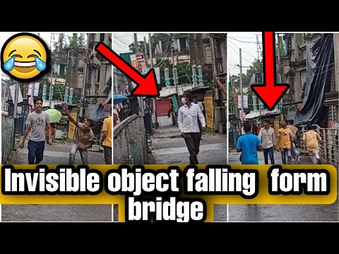 Invisible Object Falling Form Bridge||Falling Object Prank||fhn prank