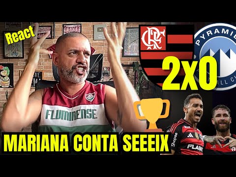 React melhores momentos Flamengo 2x0 Pyramidis | Sexta taça, eu não aguento mais😩