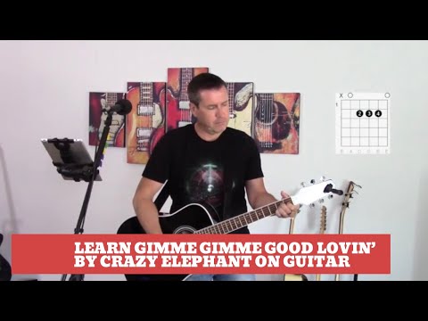 How to Play Gimme Gimme Good Lovin' by Crazy Elephant on guitar (Easy Guitar lesson and cover)