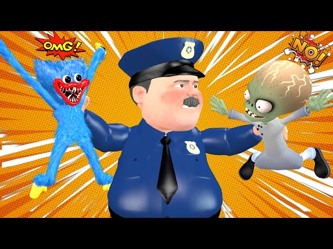 Scary Teacher 3D - Miss T and Brave Police Rescue Nick From Giant Huggy Wuggy vs Zomboss Funny Story