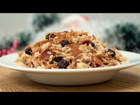 Cómo hacer Arroz Árabe para Navidad/Receta de Arroz Árabe Navideño ¡Un clásico peruano!/Receta Fácil