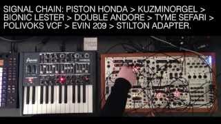 Video thumbnail for Arturia MiniBrute Controls Harvestman Piston Honda by Weakening Economy