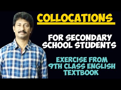 Collocations | For Secondary School Students | Exercise from 9th English | Jagan Teaching Videos