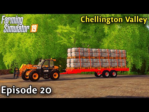 FS19 Timelapse - Chellington Valley Seasons Yr2 Ep 20 SELLING THE BIG LOAD OF WOOL