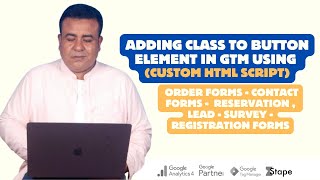 Adding Class to Button Element in GTM Using (Custom HTML script)