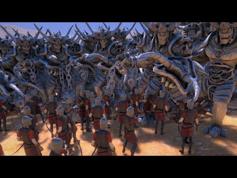 2,000 Giant Ogres and Dwarfs vs. 2,000 Spartans and Archers   Ultimate Epic Battle Simulator   UEBS