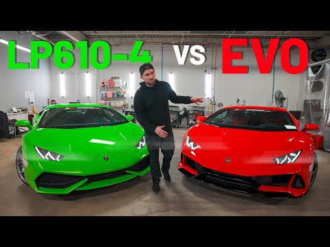 DIFFERENCES BETWEEN LAMBORGHINI HURACAN EVO vs HURACAN LP610-4 *COMPARISON*