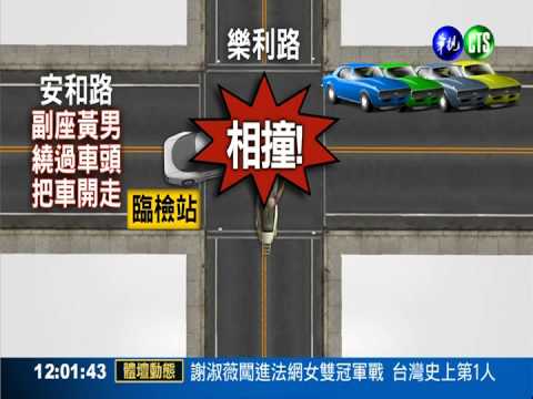 醉男拒檢狂飆! 600萬名車連環撞