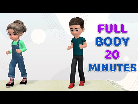 20-MINUTE FULL BODY KIDS WORKOUT - Burn Fat and Get Lean
