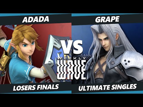 Weekly Wave 24 Losers Finals - Grape (Roy, Sephiroth) Vs. ADADA (Link) SSBU Ultimate Tournament
