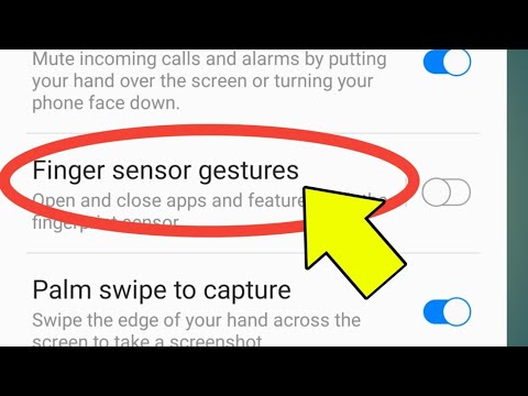 Finger Sensor Gestures | In Samsung Mobile - How To Enable And Use