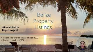 Affordable property listings in Belize