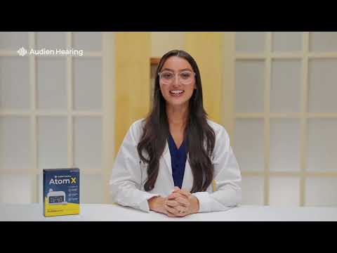 Atom X How to Turn On/Off the Case & Hearing Aids | Audien Hearing